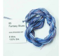 Шёлковое мулине Dinky-Dyes S-085 Fantasy Blues